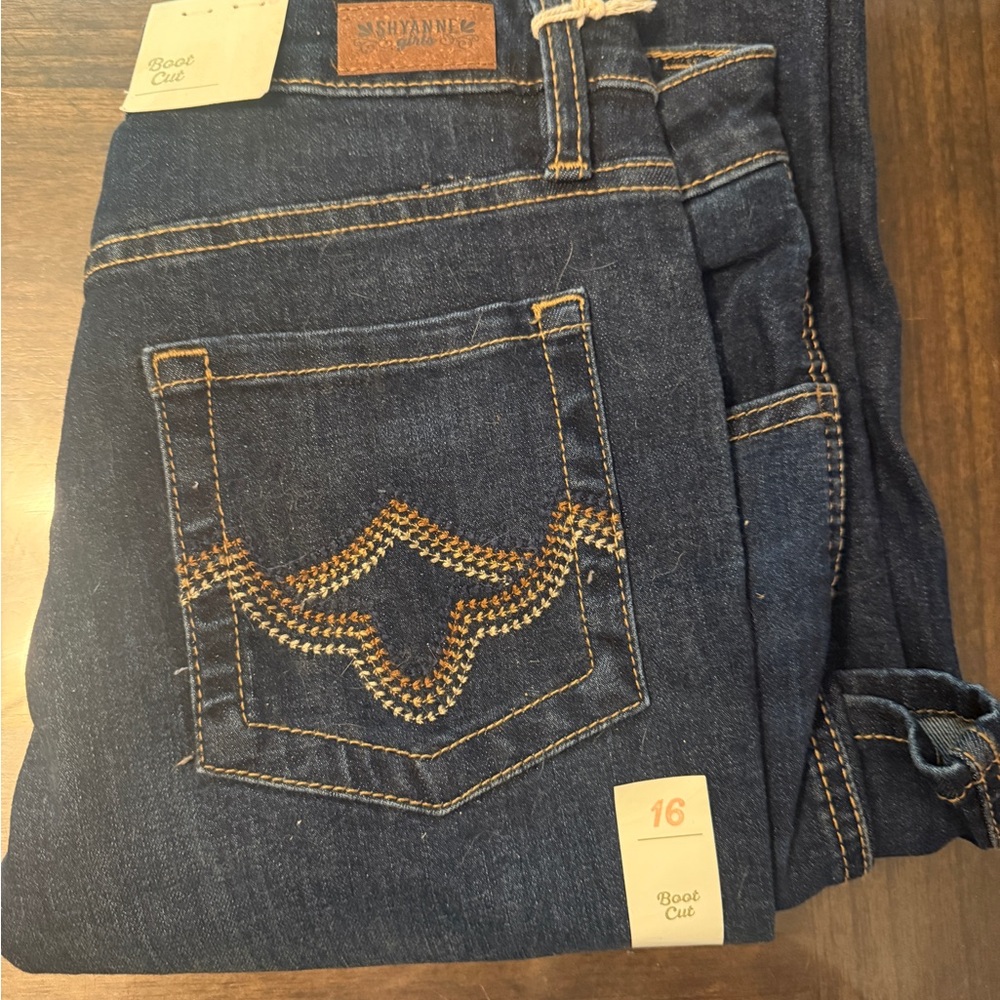 Chyanne Girls Blue Bootcut Jeans
